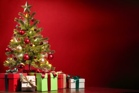 albero Natale pacchi doni