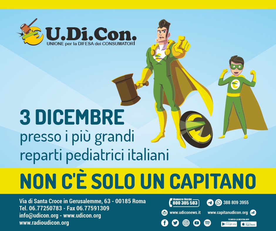 Giornata mondiale del dono, U.Di.Con.: "Proveremo a portare un sorriso nei reparti pediatrici in Italia"