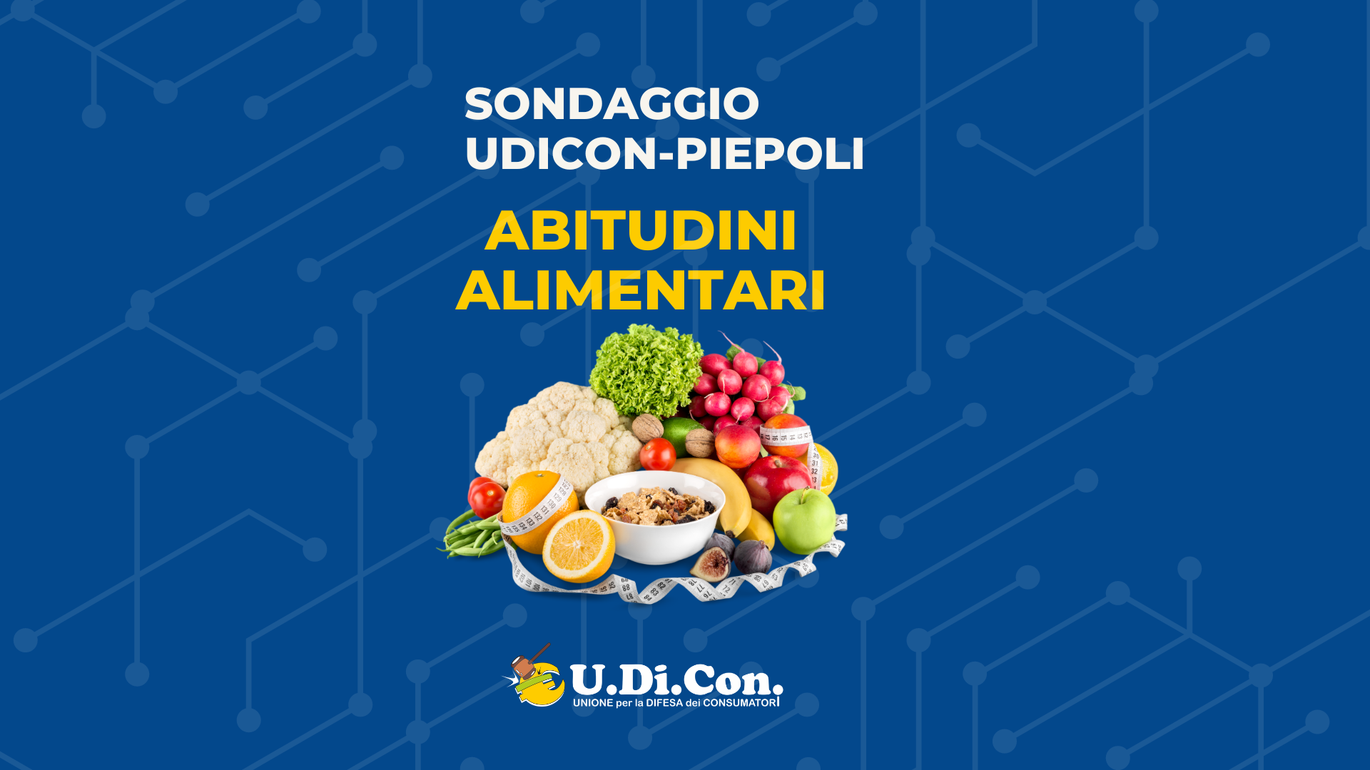 Indagine Udicon - Piepoli: abitudini alimentari, diete, disturbi e stili di vita degli italiani